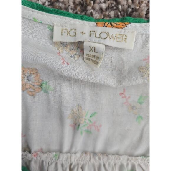 Anthropologie Figueroa Boho Midi Dress XL NWT Linen Blend Cottagecore Comfort - Picture 5 of 8